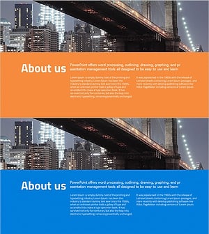 비즈니스 회사개요 슬라이드 – 전문성과 혁신