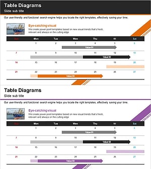 무역 서비스 일정 계획표 – 사업 관리에 최적화된 다이어그램