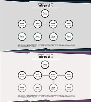 컴퓨터 회사 소개 슬라이드 - 조직도 다이어그램