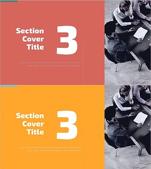 공동 사업 템플릿 간지 03 – 차별화된 섹션 소개