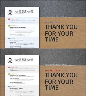 포트폴리오 디자인 템플릿 엔딩 표지 - 만족과 귀환의 표지