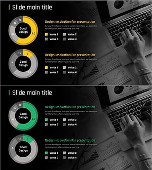 업무 진행 분석 그래프 – 시장 점유율 시각화