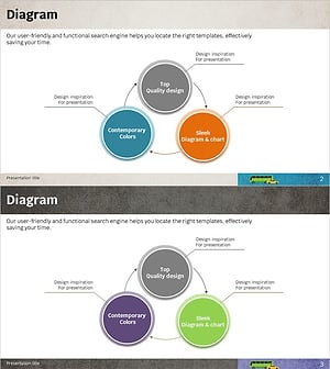 사업분야 다이어그램 – 확산적 시각화