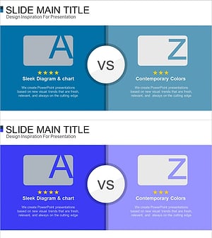 Card Competitor Comparison Slide Template – Competitive Advantage Analysis