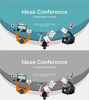 Idea Meeting Illustration Template Cover