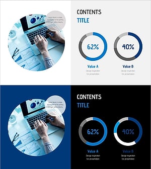 Water Resources Donut Chart Presentation Template