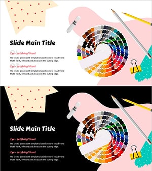 봄 파스텔 와이드 파워포인트 템플릿 – 청춘과 창의성을 담다