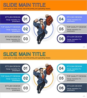 Super Business Man Cartoon Diagram – Product/Service Introduction and Strategy