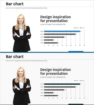 사업가 분석 그래프 슬라이드 - 시장 및 경쟁사 분석
