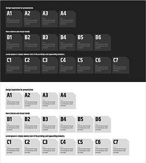 모던 와이드 PPT 템플릿 포스트잇 박스 – 혁신적인 사업 추진 전략