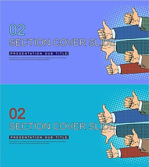 비즈니스맨 카툰 슬라이드 – 간지 02