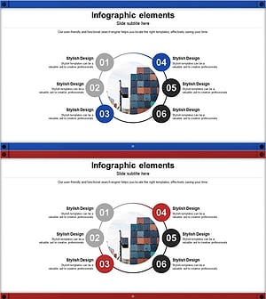 원형 연결 네트워크 다이어그램 – 사업소개를 위한 인포그래픽
