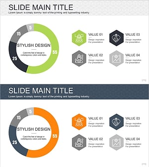 우주 개발 도넛형 원 그래프의 효과적인 활용