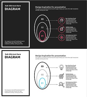 감각적인 클라우드 다이어그램 템플릿 – 제품/서비스 소개