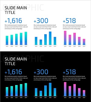Hologram Wide Bar Chart for Business Status Visualization – Innovation and Achievement