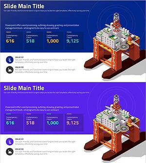 Infographic Slide Highlighting Oil Rig Platform