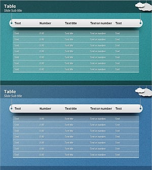 예산 테이블표를 통한 재무 분석 – 간결하고 명확한 데이터 전달