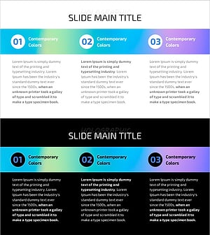 홀로그램 와이드 PPT 번호와 텍스트 – 효과적인 사업 운영 계획
