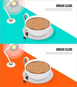 민트 오렌지 티타임 슬라이드 – 상큼하고 편안한 분위기