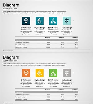 Linear Diagram Slide for Marketing and Promotion Plan