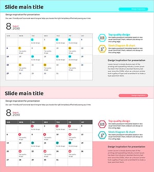 Blue Pink Calendar Marks – Business Operation Management