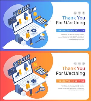 데이터 분석 일러스트 템플릿 엔딩 표지