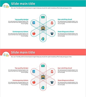 학업 콘텐츠 확산 중첩 다이어그램 – 제품 차별화 전략