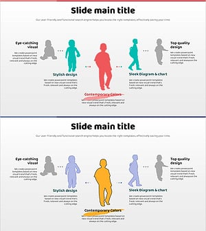 Silhouette Slide of a Child's Growth Process