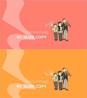 음악 페스티벌을 위한 즐거운 간지 템플릿 – 창의적인 프레젠테이션