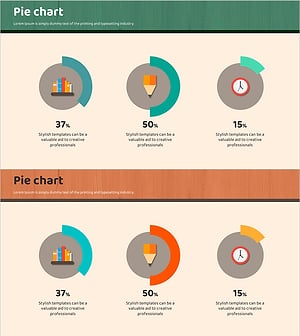 트리플 도넛형 차트로 학업 현황 시각화