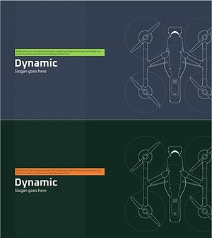 Dynamic Drone PowerPoint Template Cover
