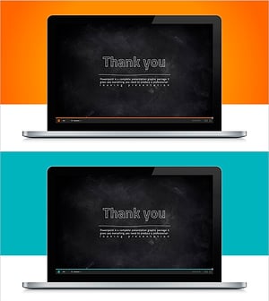 노트북 목업 엔딩 페이지 – 감동을 전하는 프레젠테이션