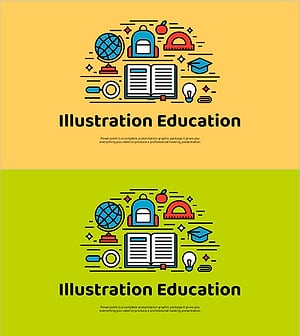 Illustration Education Template Main Cover