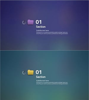프레젠테이션 섹션 커버 슬라이드 - 전문성 강조
