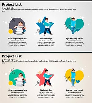 어린이 교육을 위한 도형 슬라이드 템플릿 – 즐거운 학습 경험