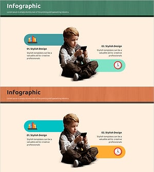 아이와 학습 인포그래픽 – 창의적인 학습 도구