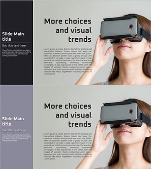 VR Service Business Background Slide