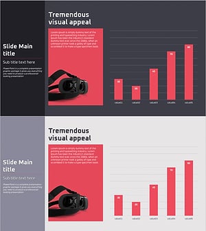 VR 분석 세로막대 그래프 – 시장 경쟁력 강화