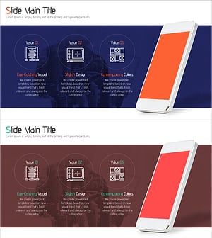 핸드폰 서비스 구성내용 소개 – 눈길을 사로잡는 다이어그램