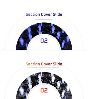 Social Network Circular Template Section Slide 02