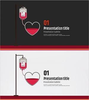 헌혈 비즈니스 템플릿 간지 – 생명을 담은 커버