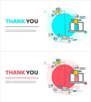시스템 과학 일러스트 엔딩페이지 – 감사의 메시지