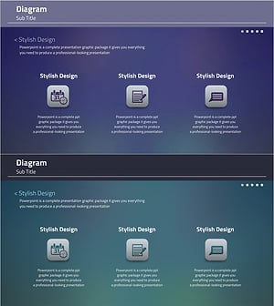 다이어그램 디자인 슬라이드 – 스타일과 효율성