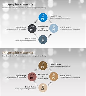 연구 단계 프로세스 슬라이드 디자인 - 사업 추진 전략
