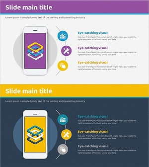 모바일 앱 서비스 분야 다이어그램 – 비즈니스 구성의 시각화