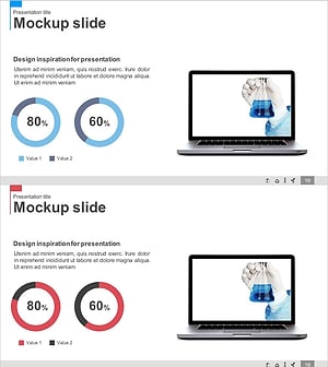 블루 핑크 시장 점유율 도넛형 원 그래프