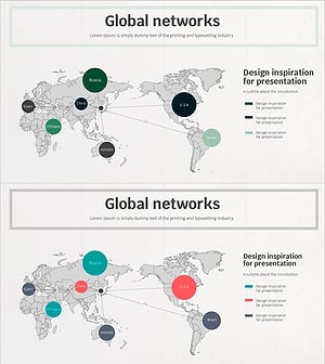 글로벌 네트워크 인프라 – 확산형 다이어그램