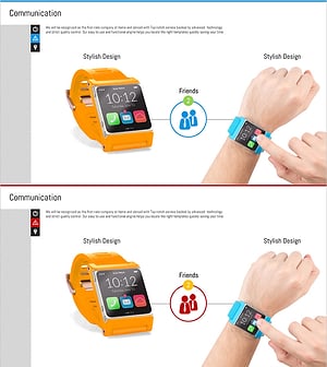Communication Slide – Stylish Smartwatch Design