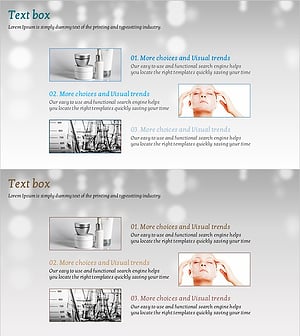 화장품의 장점 소개 – 매력과 기능을 강조한 슬라이드