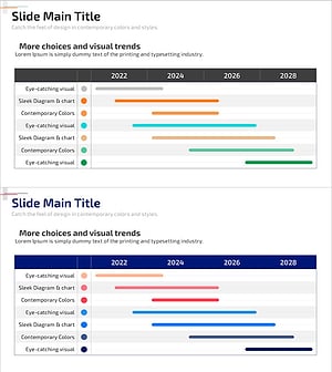 미래 계획 스케줄표 – 사업 추진 일정 시각화
